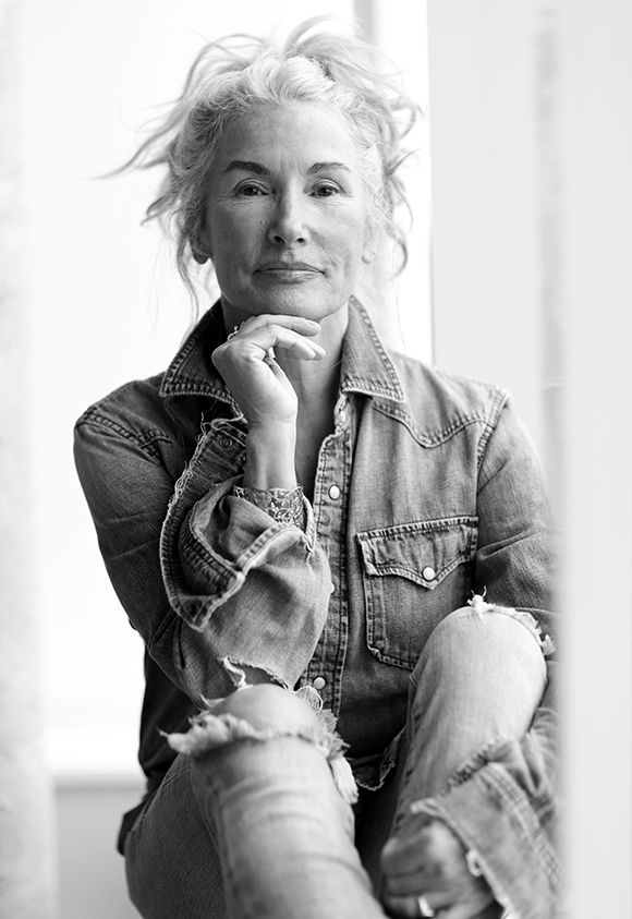 Kim Coleman sitting down